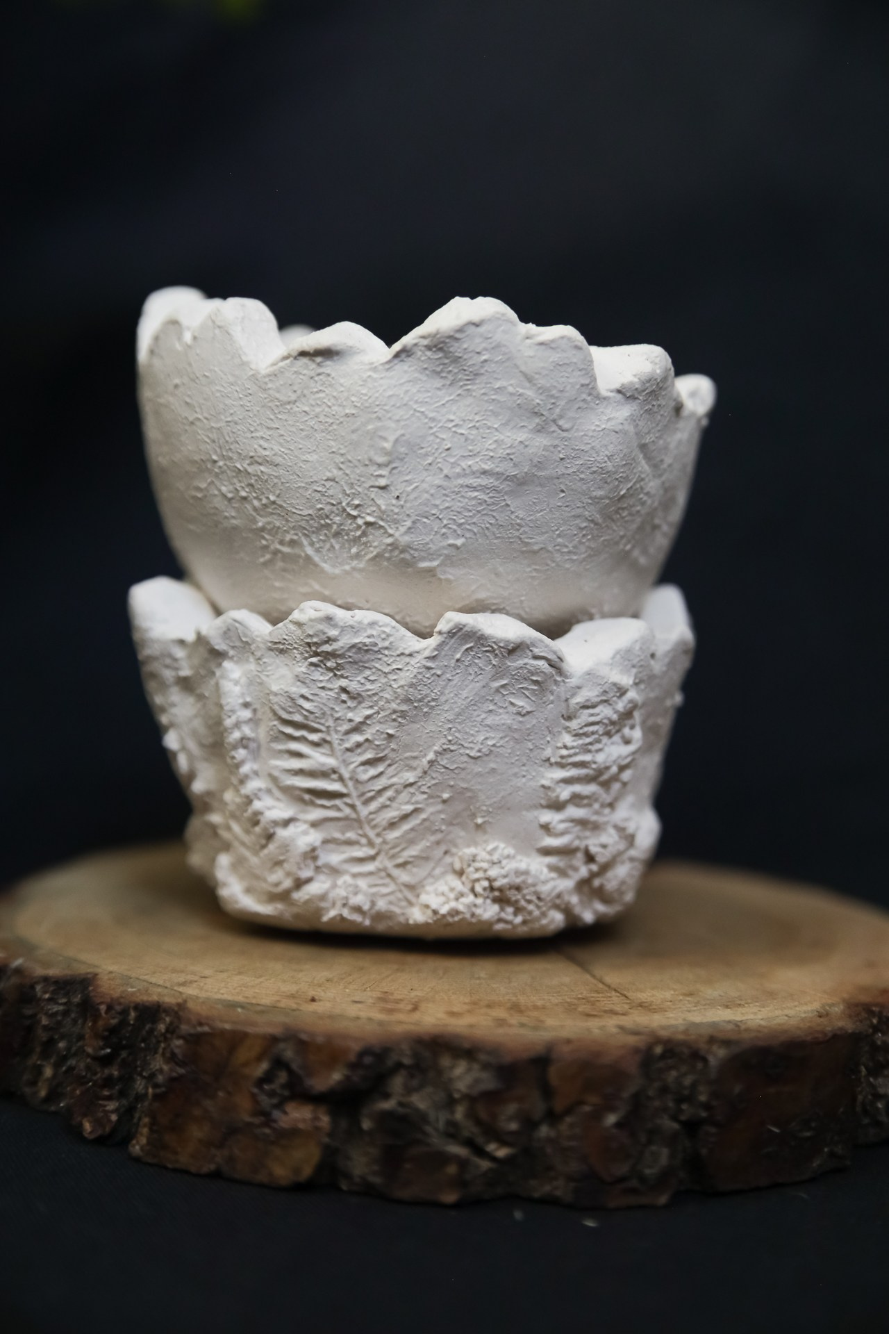 Горшок Яйцо с рельефом мха 800 р. Катя Цвет