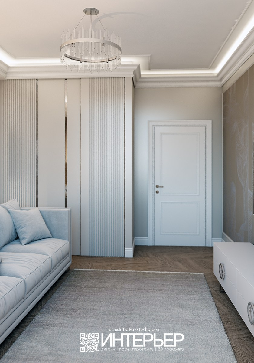 Дизайн-проект квартиры в ЖК на ул. Дзержинского г. Кисловодск. Дизайн интерьера, 3D визуализация и 3D моделирование. Создание проектов и чертежей. КМВ: Кисловодск, Пятигорск, Ессентуки и удаленно