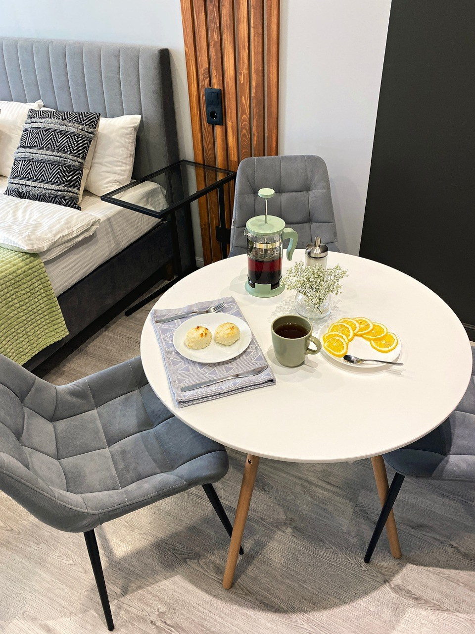 Апартменты в Нижнем Новгороде, 2021. 3D визуализация интерьера и архитектурной среды