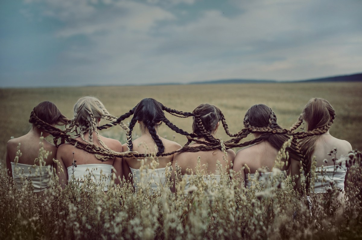 Русские косы. Фотограф Александра Тимофеева