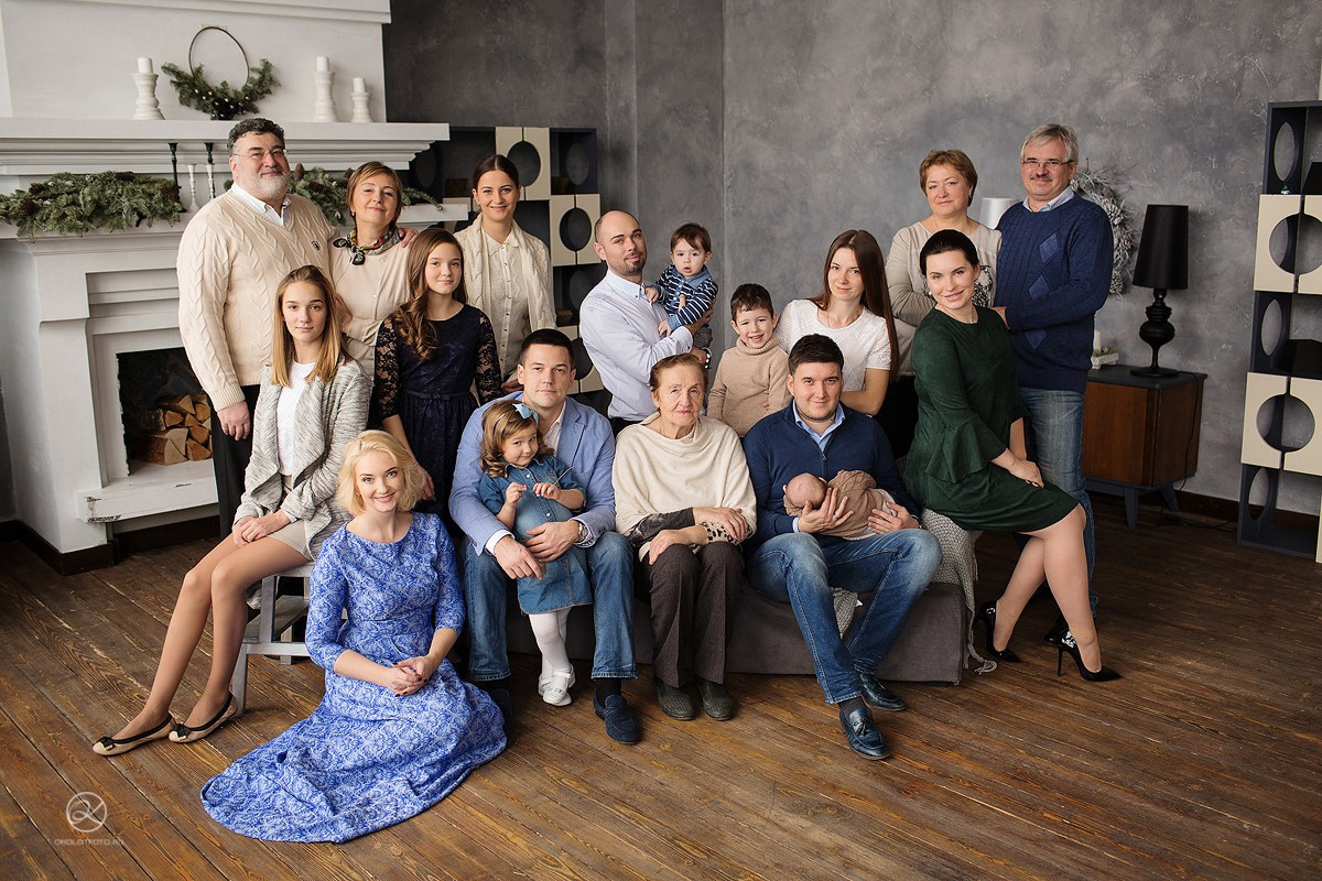 Семейный портрет под Новый год