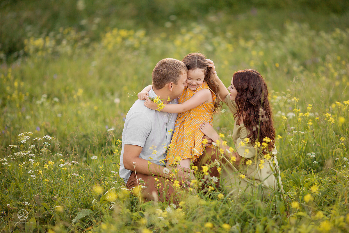 Фотосессия большой семьи, фотосессия бабушек с внуками