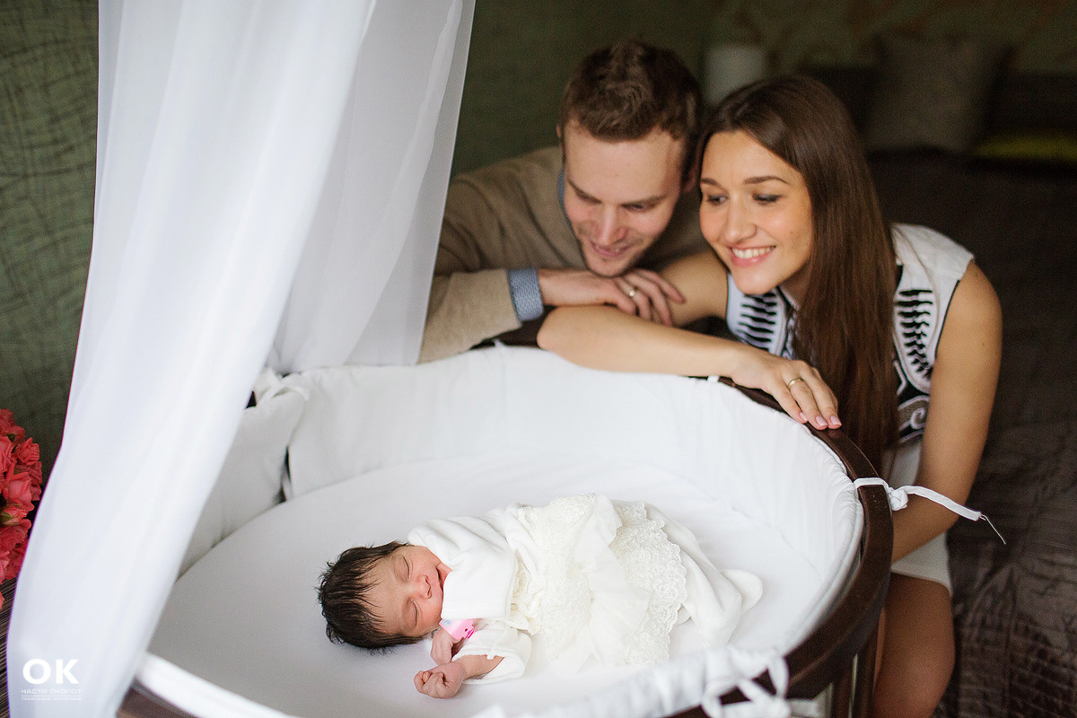 Фотосъёмка выписки из роддома в Санкт -Петербурге Настя Околот