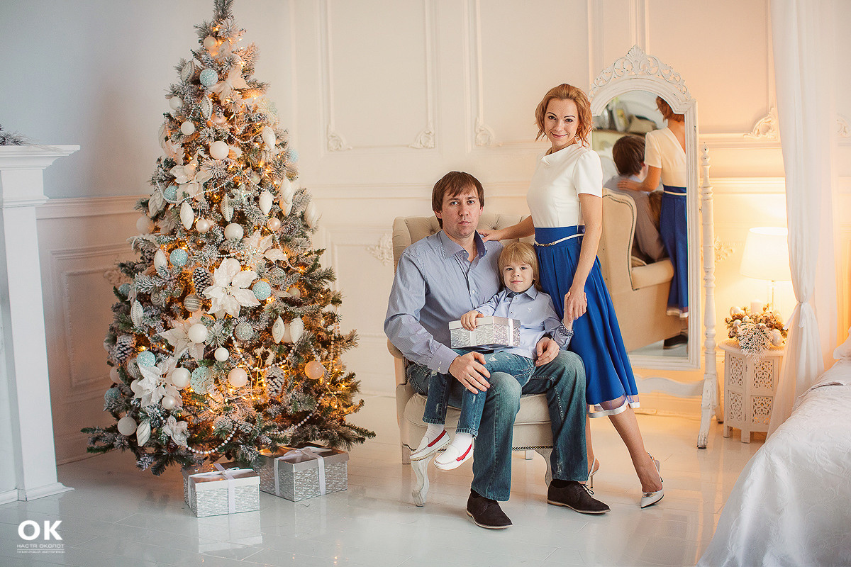 Новогодняя семейная фотосессия