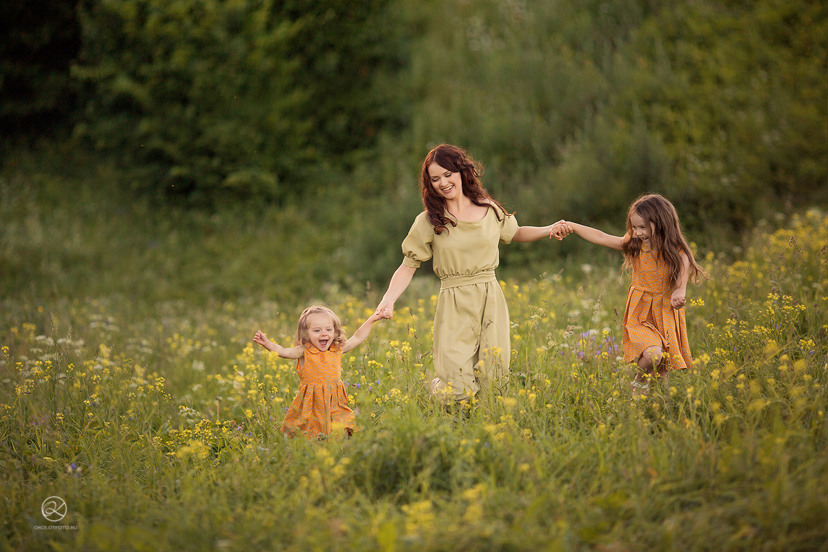 Фотосессия большой семьи, фотосессия бабушек с внуками