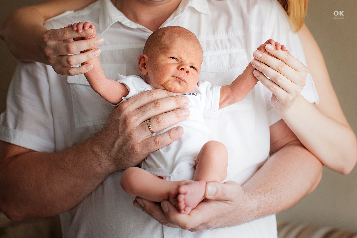 Семейная фотосессия в студии и дома Спб портфолио Насти Околот