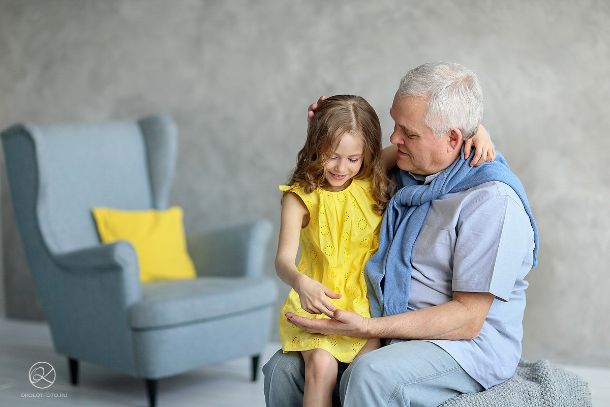 Фотосессия большой семьи в студии, семейная фотосессия в СПБ