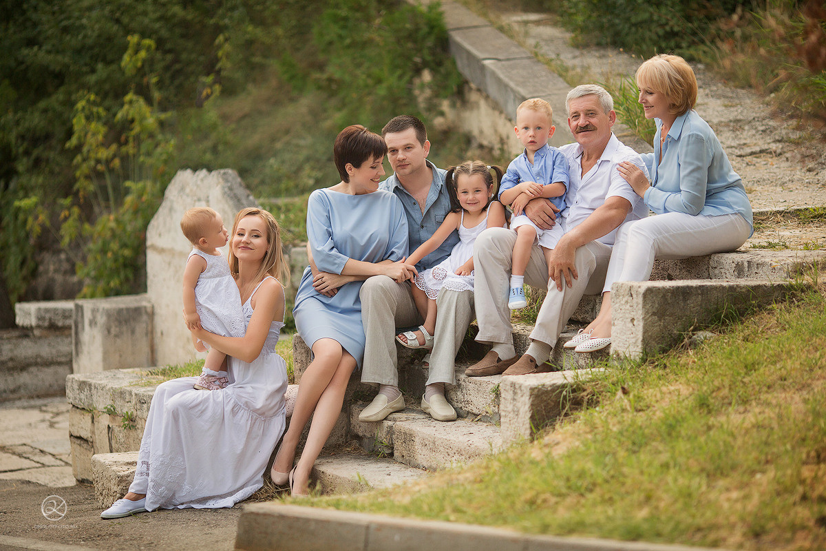 Фотоотчет с мк по съемке большой семьи в Пятигорске