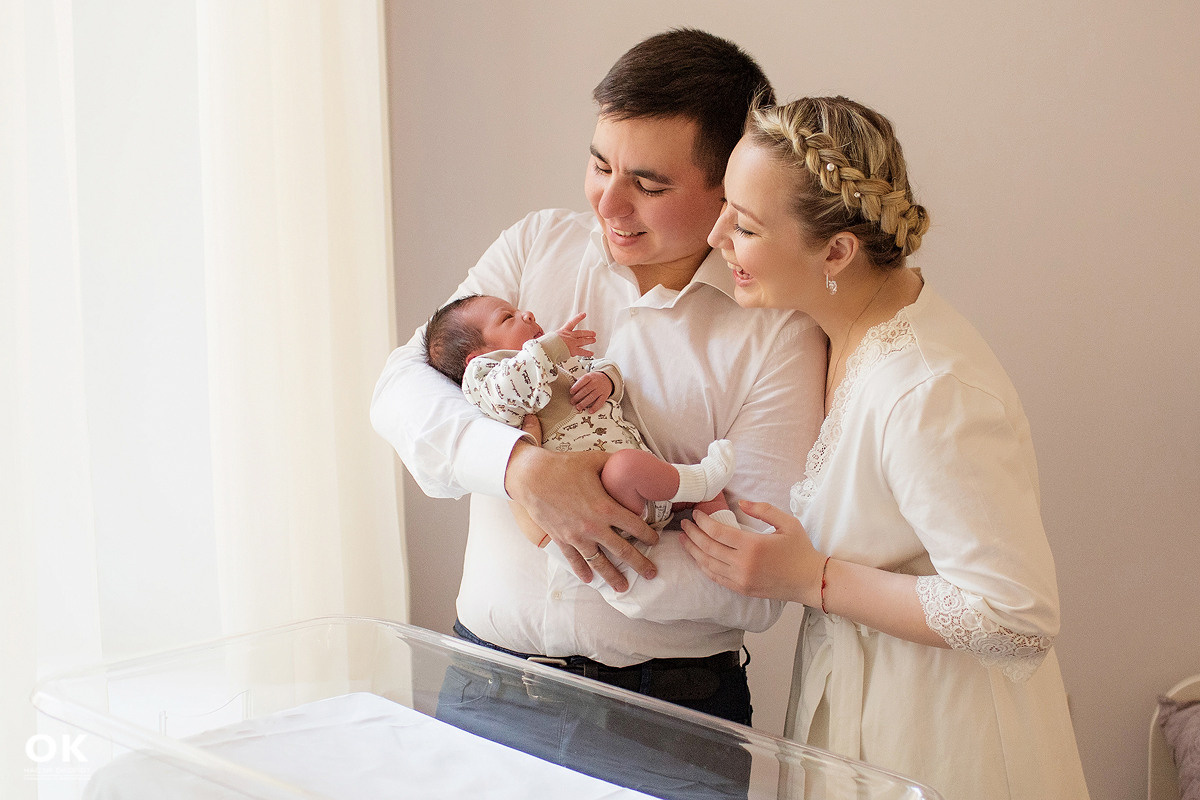 Фотосъёмка выписки из роддома в Санкт -Петербурге Настя Околот