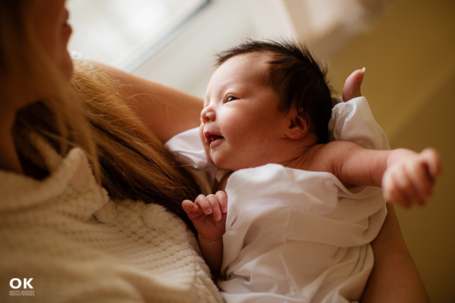 Фотосъёмка выписки из роддома в Санкт -Петербурге Настя Околот
