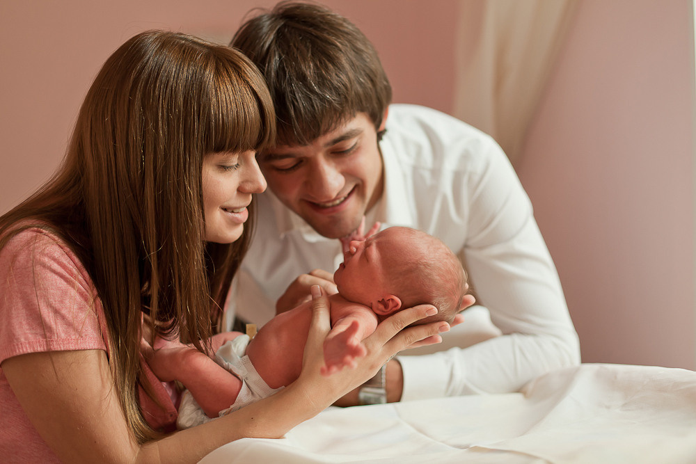 Фотосъёмка выписки из роддома в Санкт -Петербурге Настя Околот