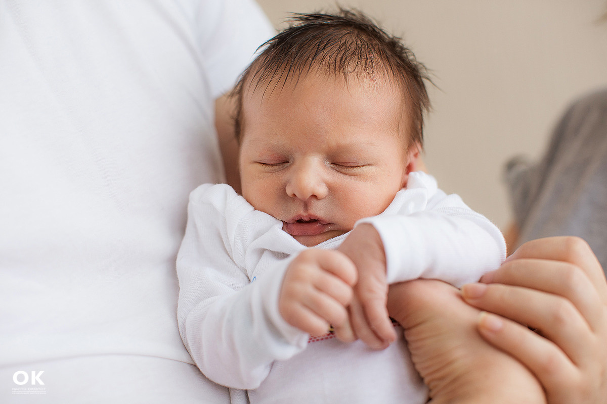 Фотосъёмка выписки из роддома в Санкт -Петербурге Настя Околот