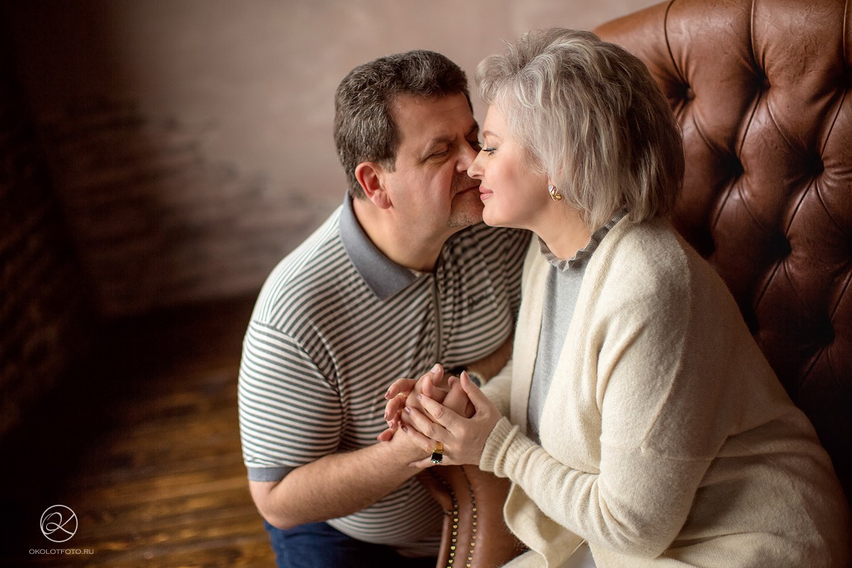 Фотосессия большой семьи в студии