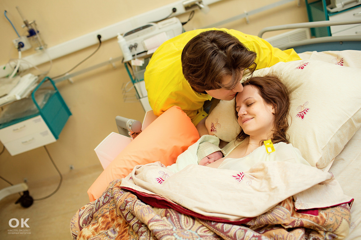 Фотосъёмка родов в Санкт-Петербурге Настя Околот