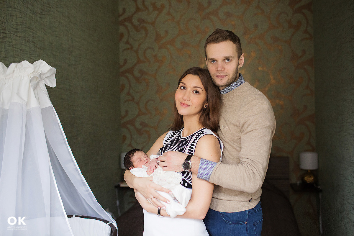 Фотосъёмка выписки из роддома в Санкт -Петербурге Настя Околот