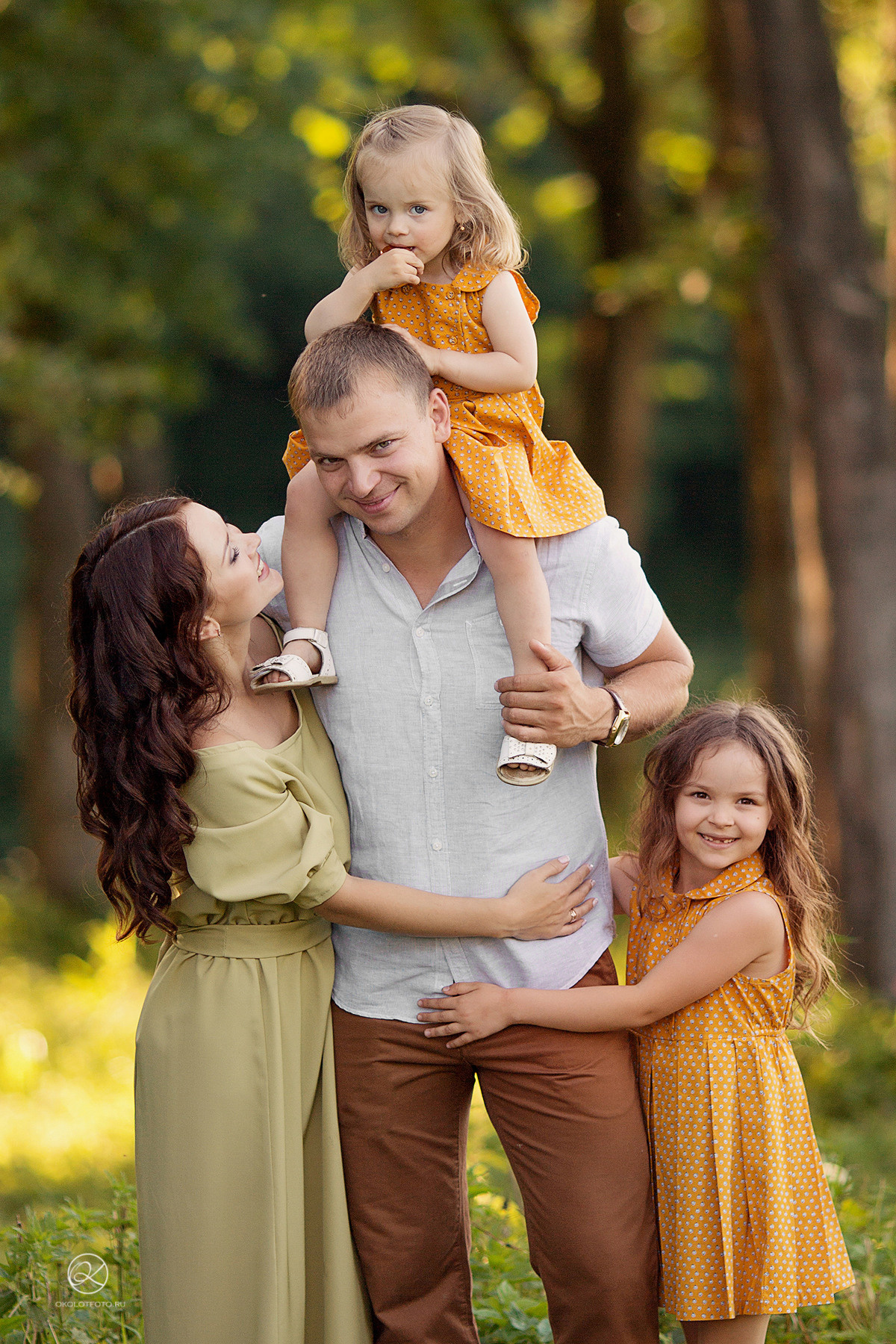 Фотосессия большой семьи, фотосессия бабушек с внуками
