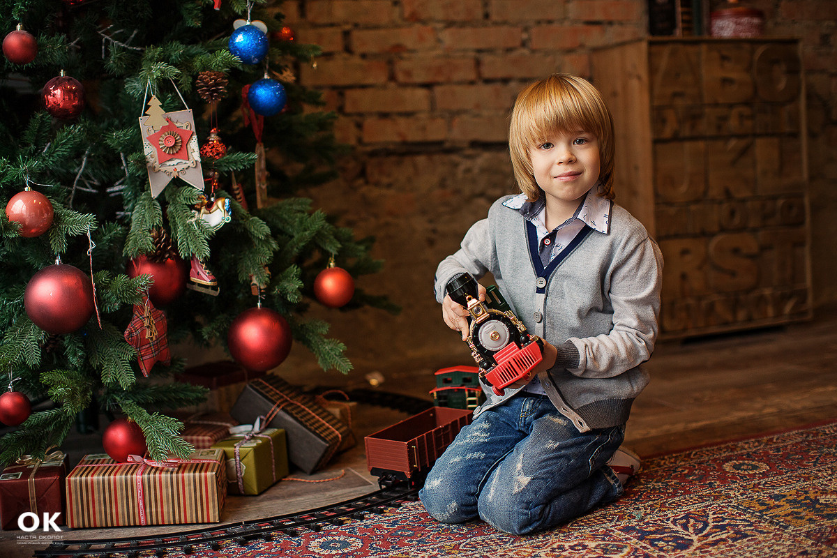 Новогодняя семейная фотосессия