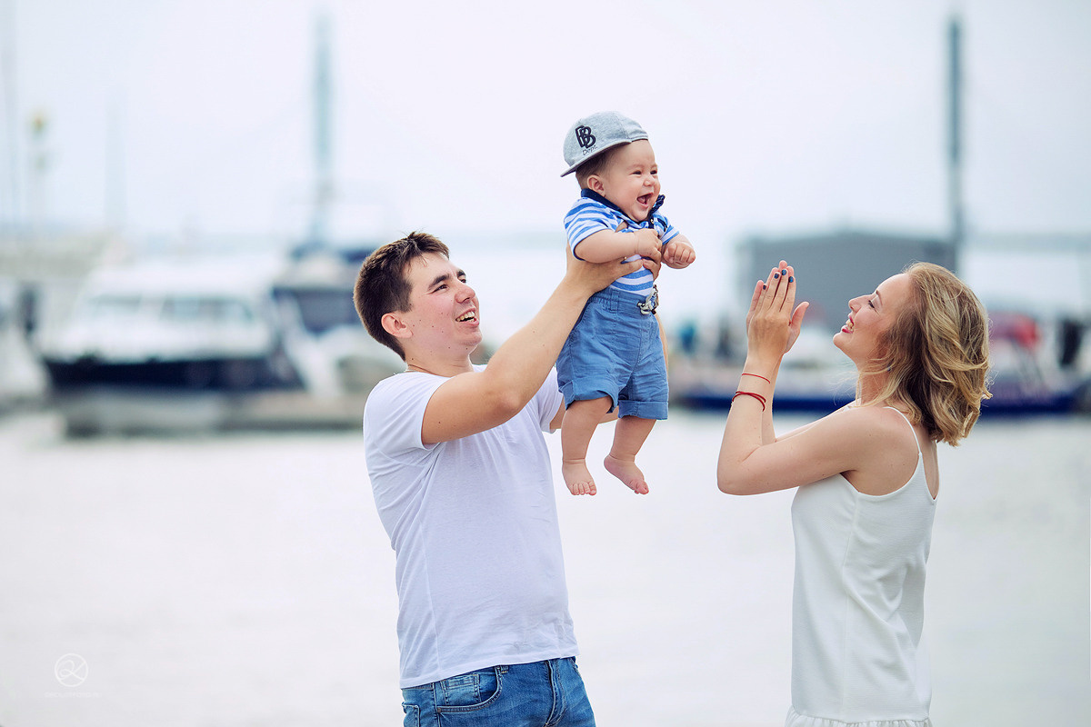 Семейная фотосессия с яхтами