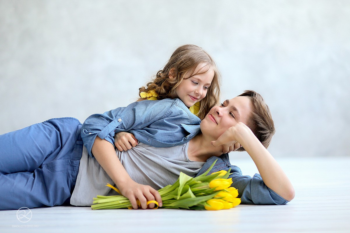 Фотосессия большой семьи в студии, семейная фотосессия в СПБ