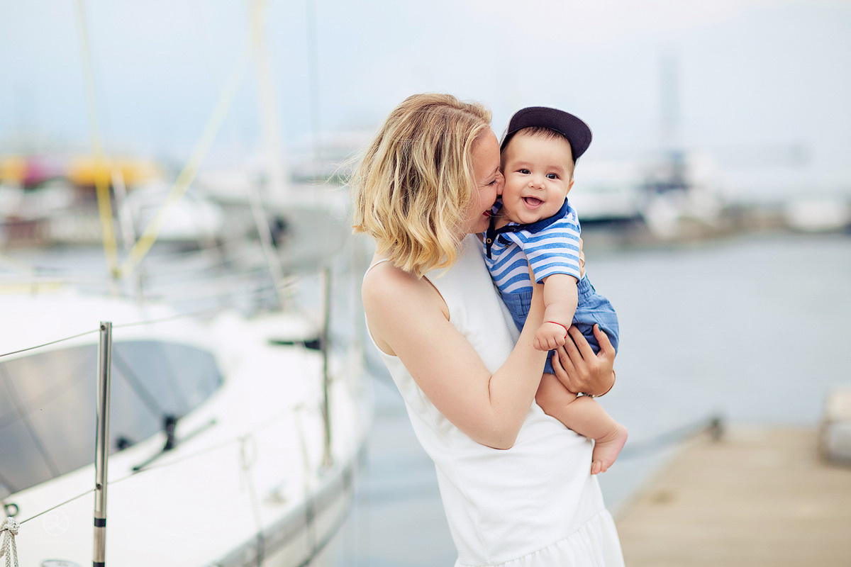 Семейная фотосессия с яхтами