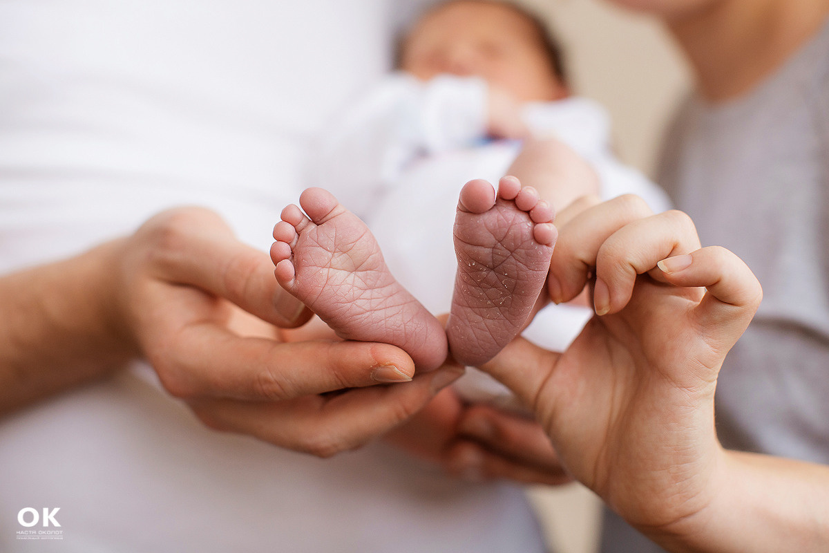 Фотосъёмка выписки из роддома в Санкт -Петербурге Настя Околот