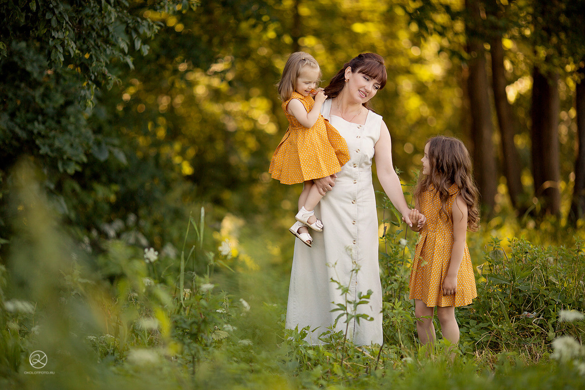 Фотосессия большой семьи, фотосессия бабушек с внуками