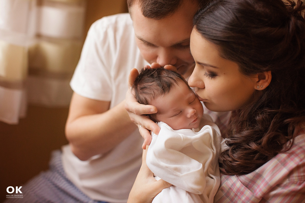 Фотосъёмка выписки из роддома в Санкт -Петербурге Настя Околот