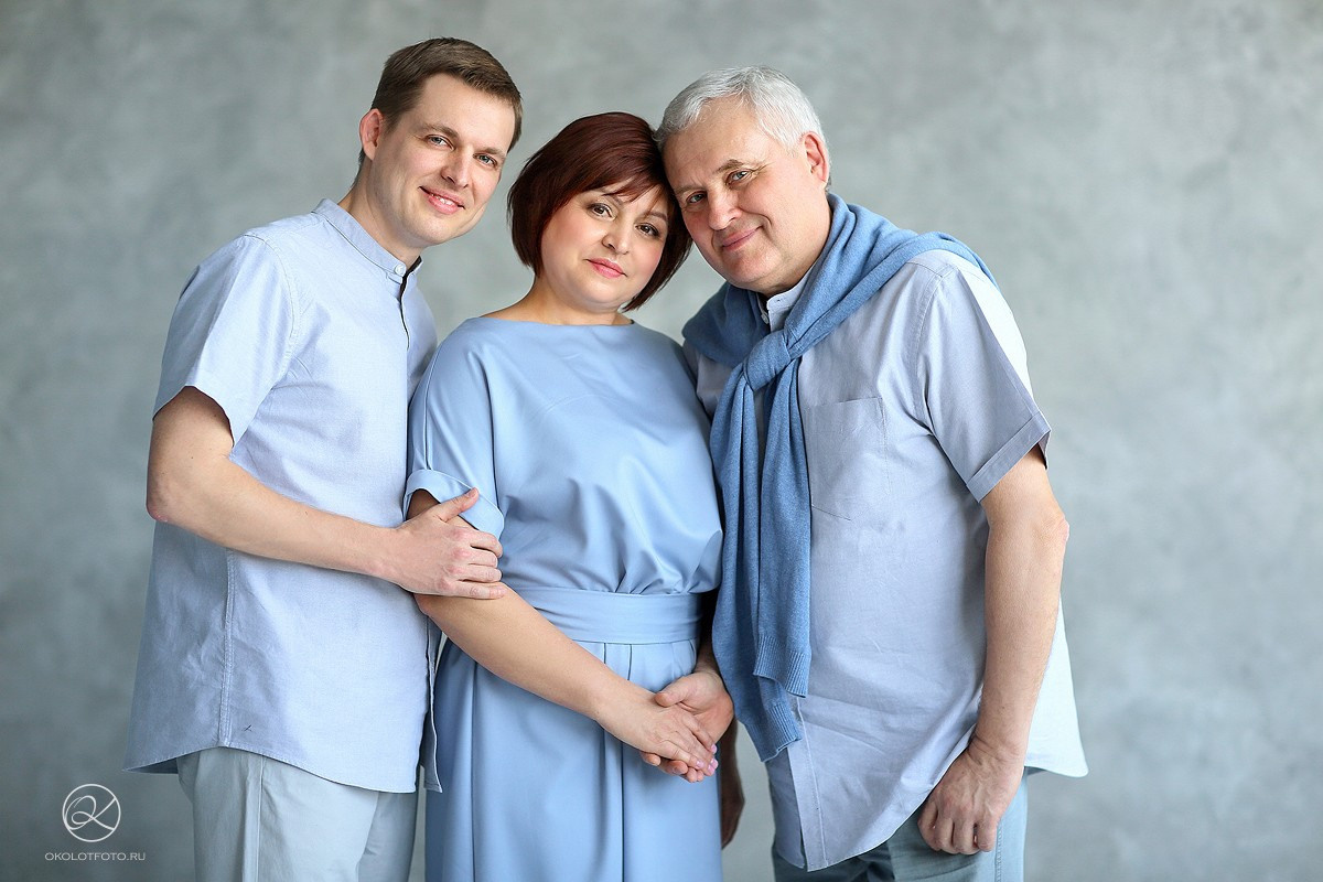 Фотосессия большой семьи в студии, семейная фотосессия в СПБ