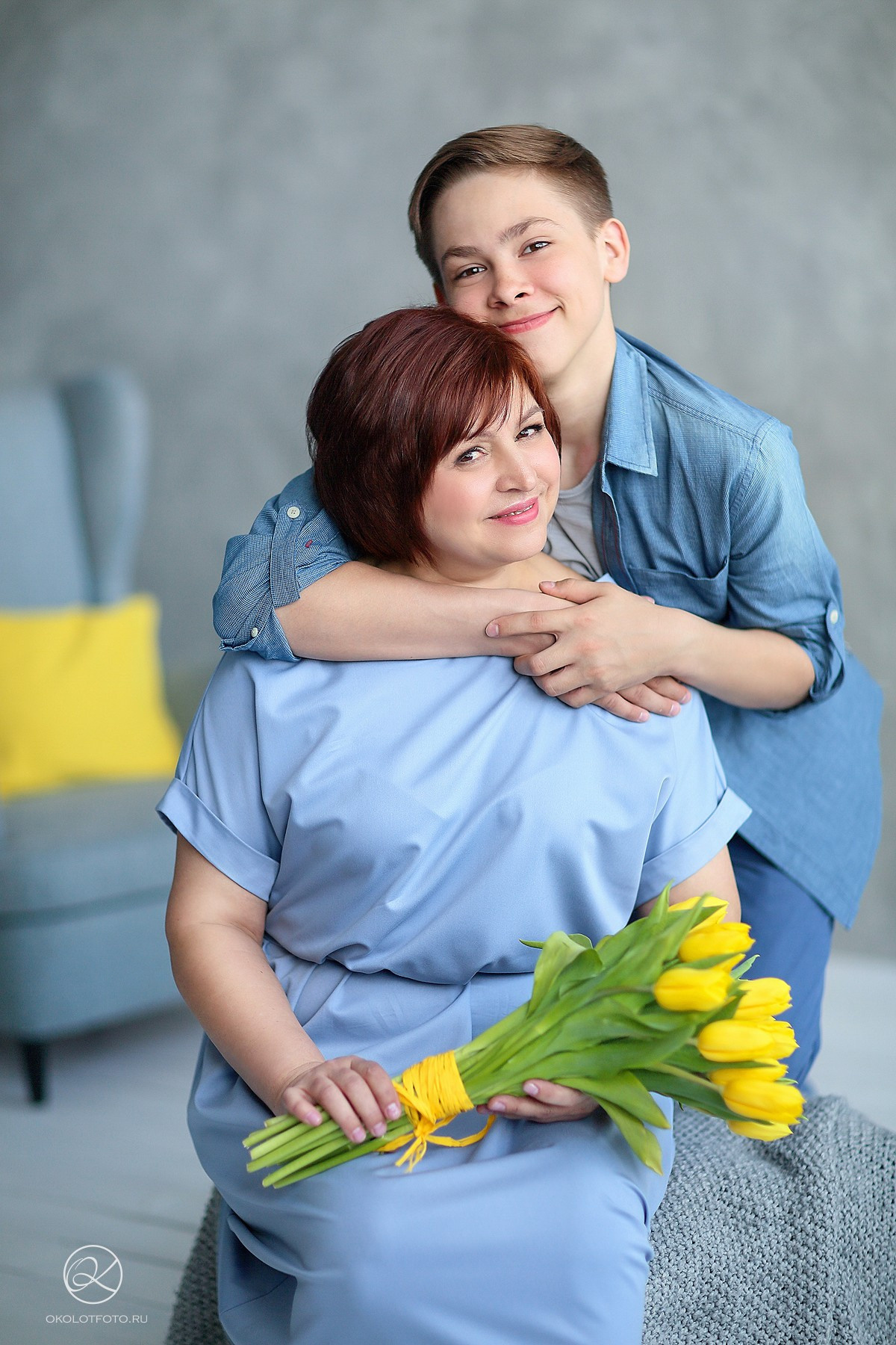 Фотосессия большой семьи в студии, семейная фотосессия в СПБ