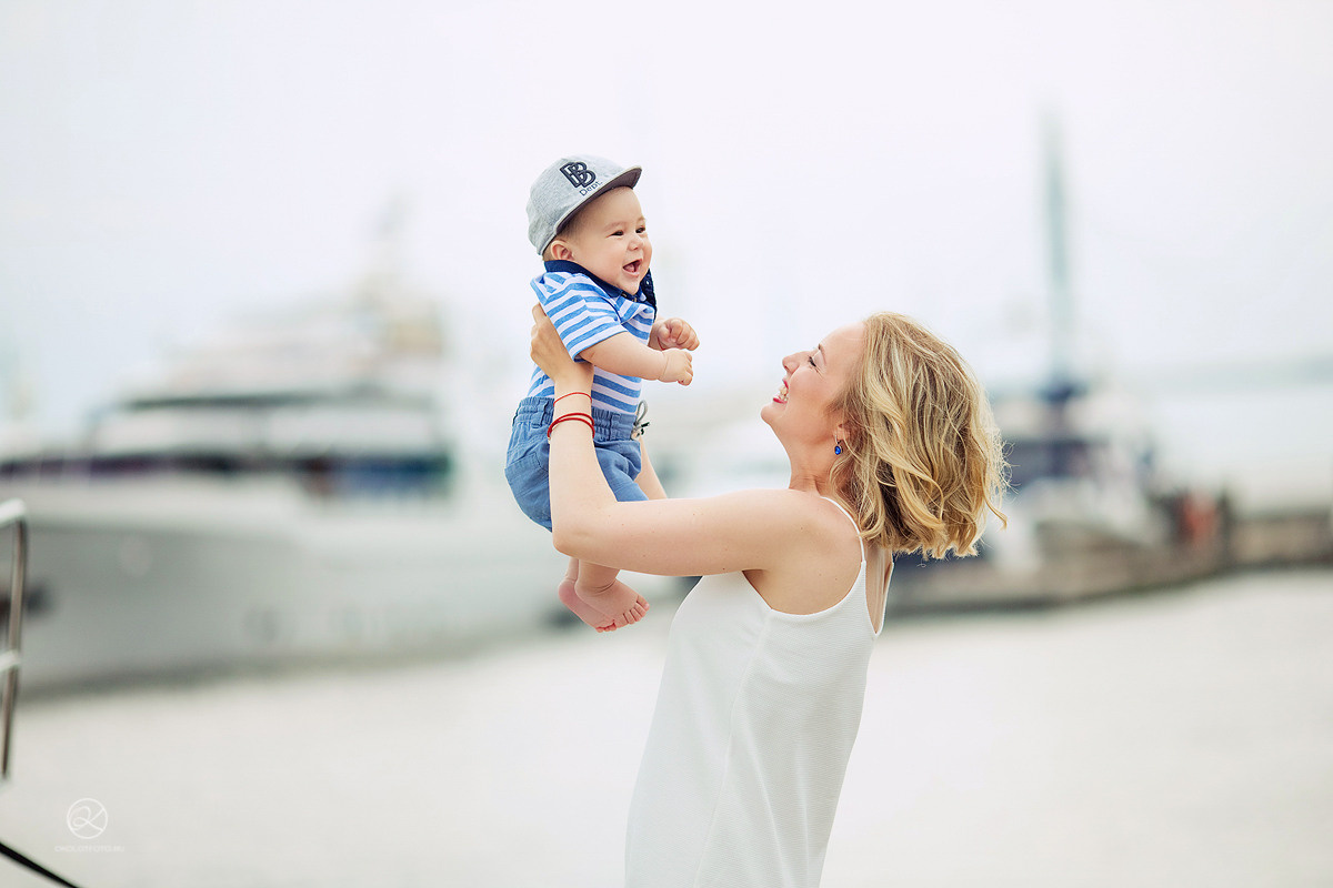 Семейная фотосессия с яхтами