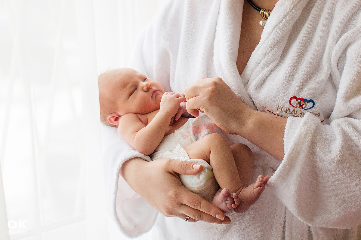 Фотосъёмка выписки из роддома в Санкт -Петербурге Настя Околот