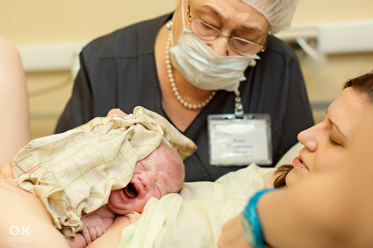 Фотосъёмка родов в Санкт-Петербурге Настя Околот
