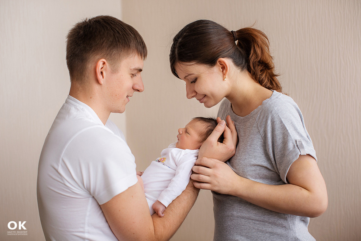 Фотосъёмка выписки из роддома в Санкт -Петербурге Настя Околот