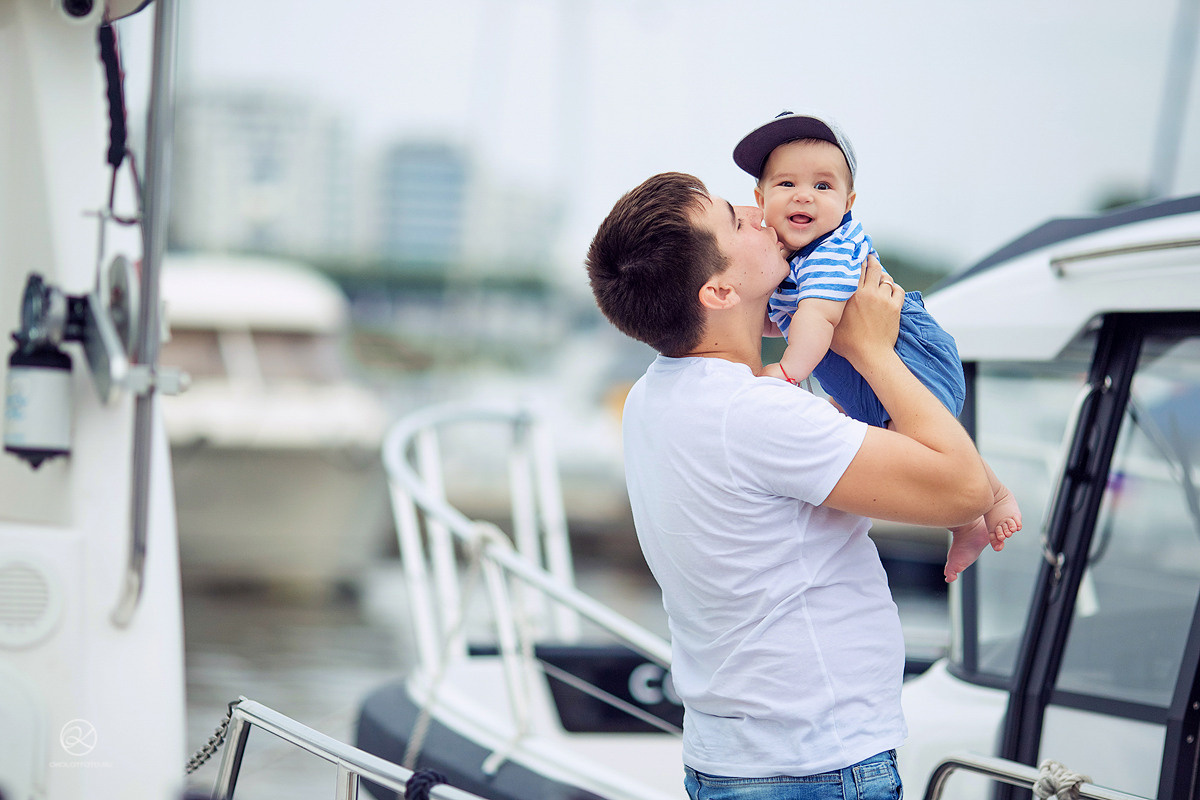 Семейная фотосессия с яхтами