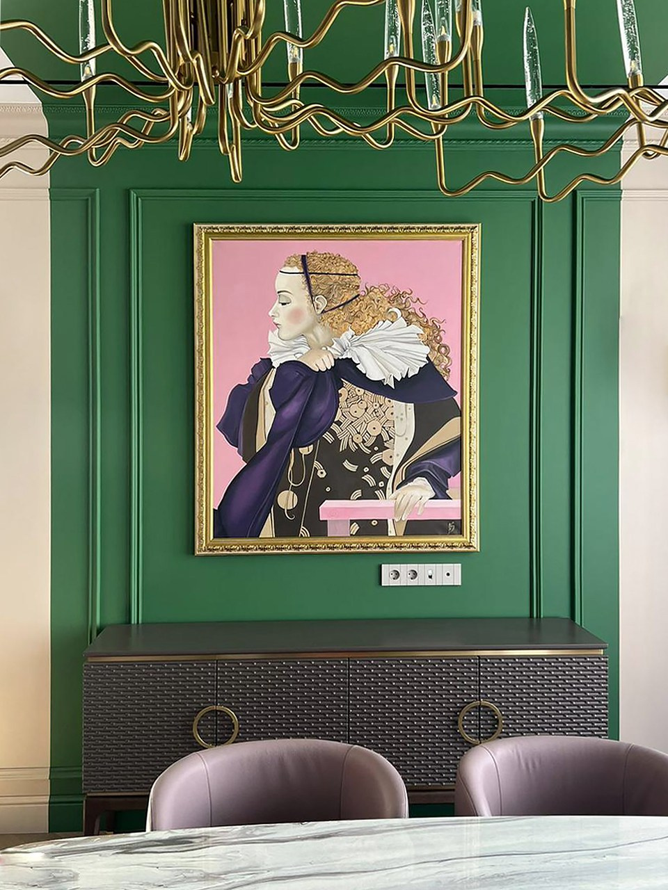 Интерьерная картина ЖК Headliner. Дизайн интерьеров с Анастасией Рулевой