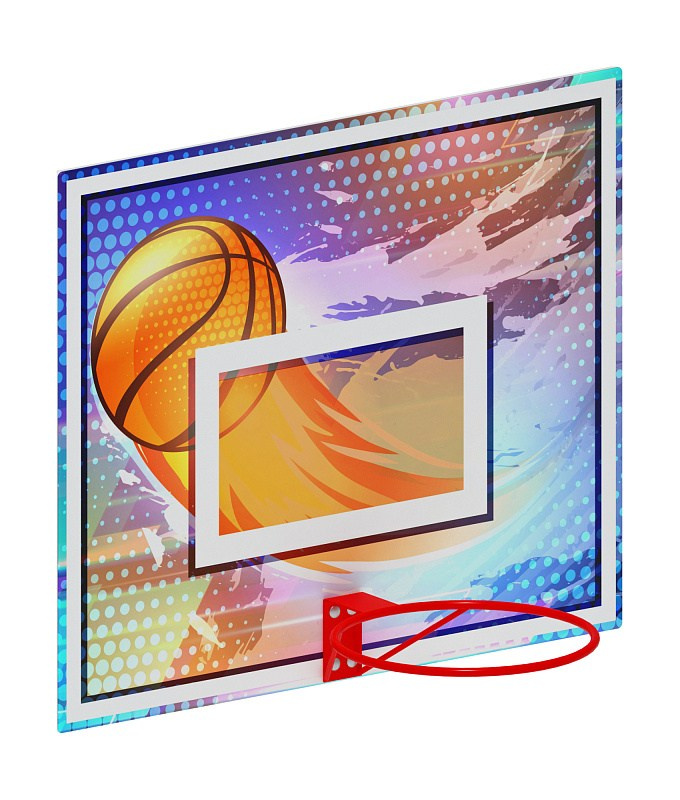 Щит баскетбольный (Перламутр) - СО 2.70.01-03 Габариты (ШхДхВ): 1200x640x1000 Зона безопасности, мм: 4200х3580