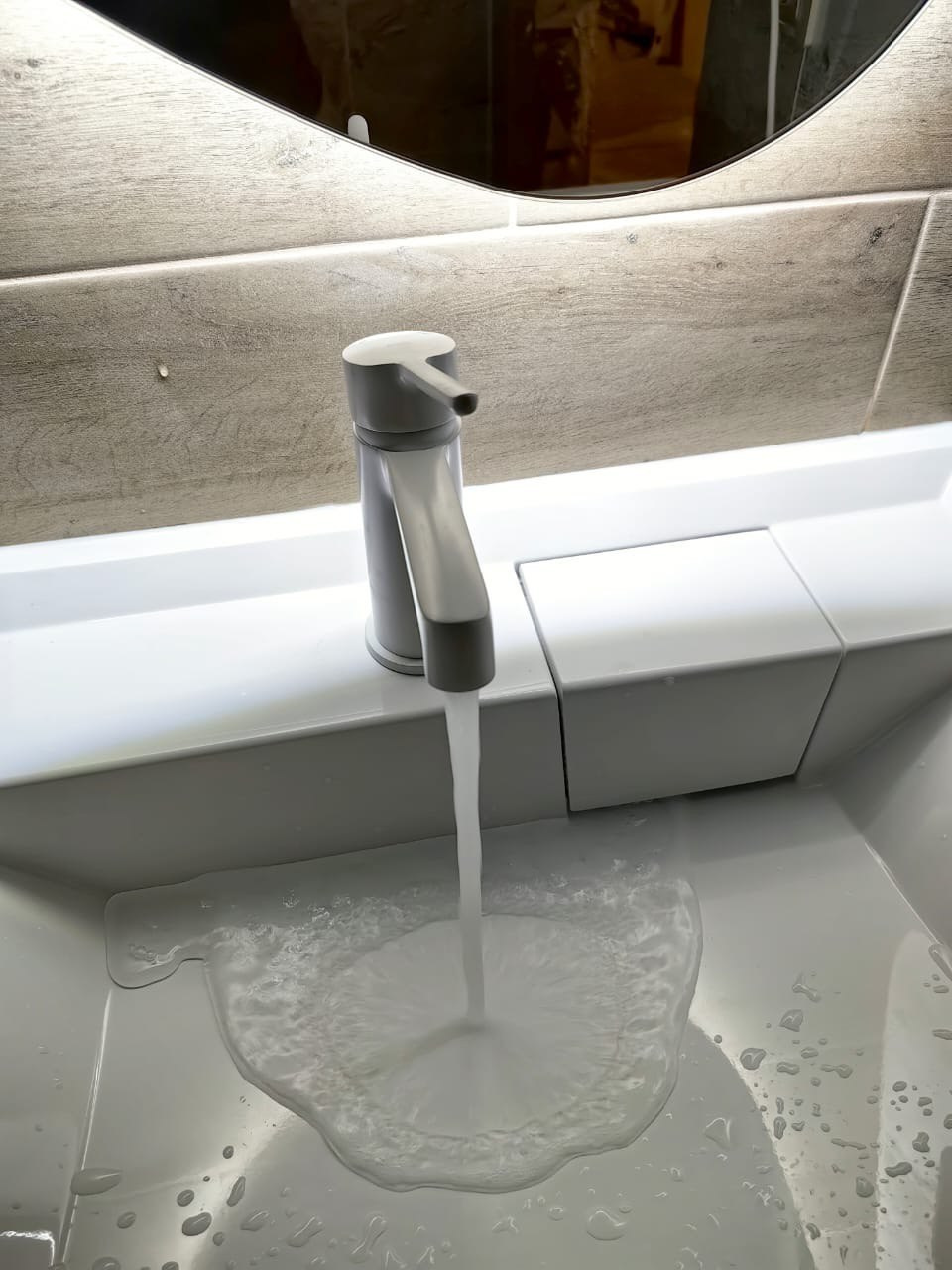 Ванная комната (с. Осиново ул. Спортивная д. 8). Ремонт санузла, туалета, ванной под ключ в Казани. Укладка плитки