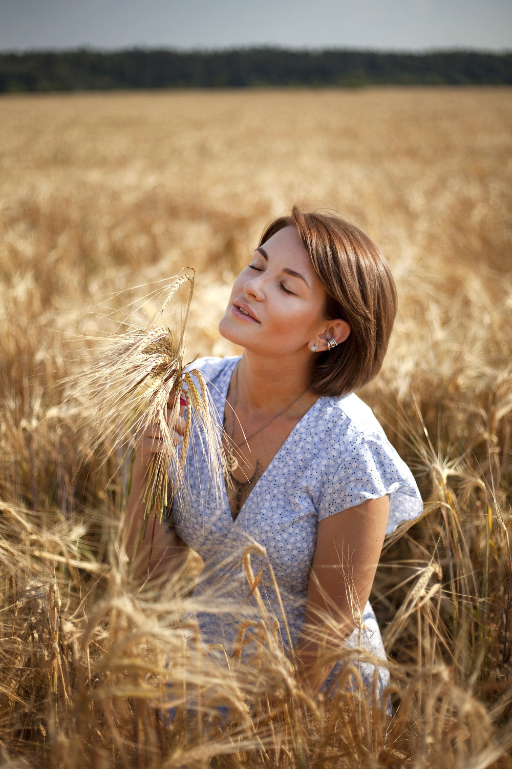В поле. Фотограф Мария Кольцова