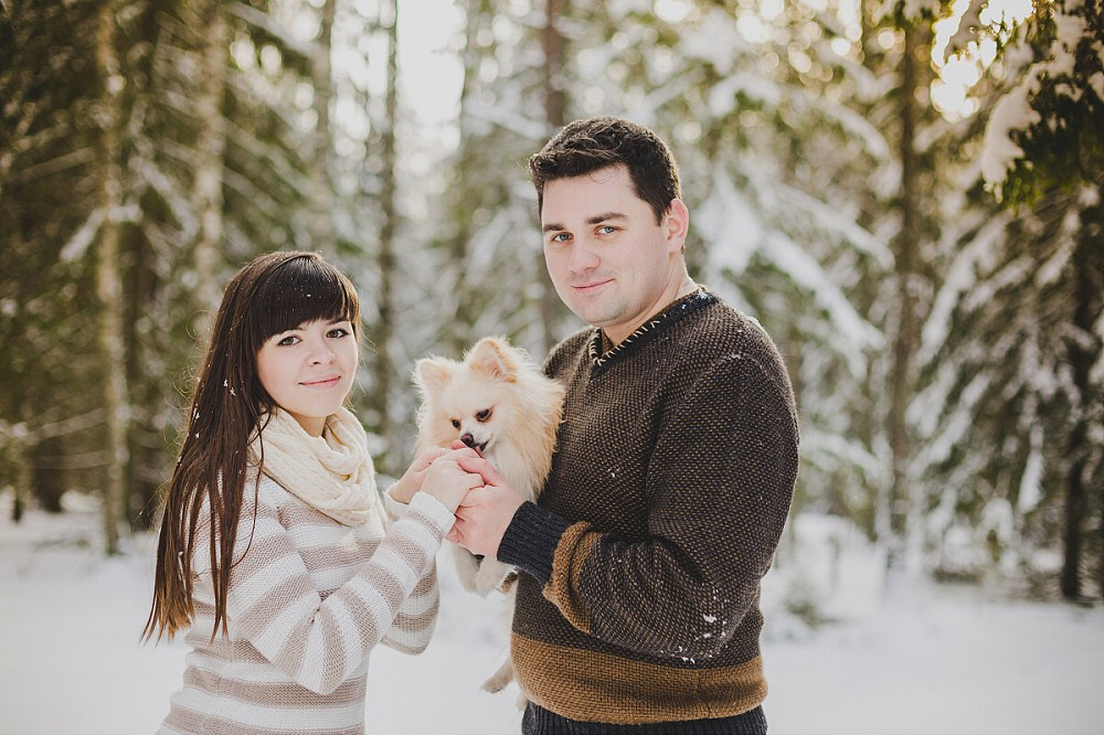 Зимняя лавстори Игорь+Маргарита. Фотограф в Варшаве Анна Розова