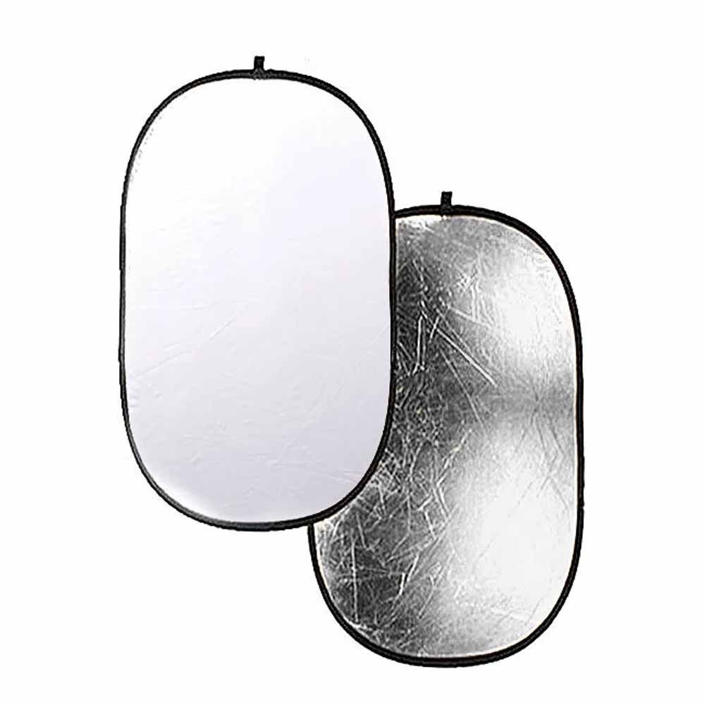 Отражатель ростовой 2 в 1 (серебро/белый, 170×110 см)