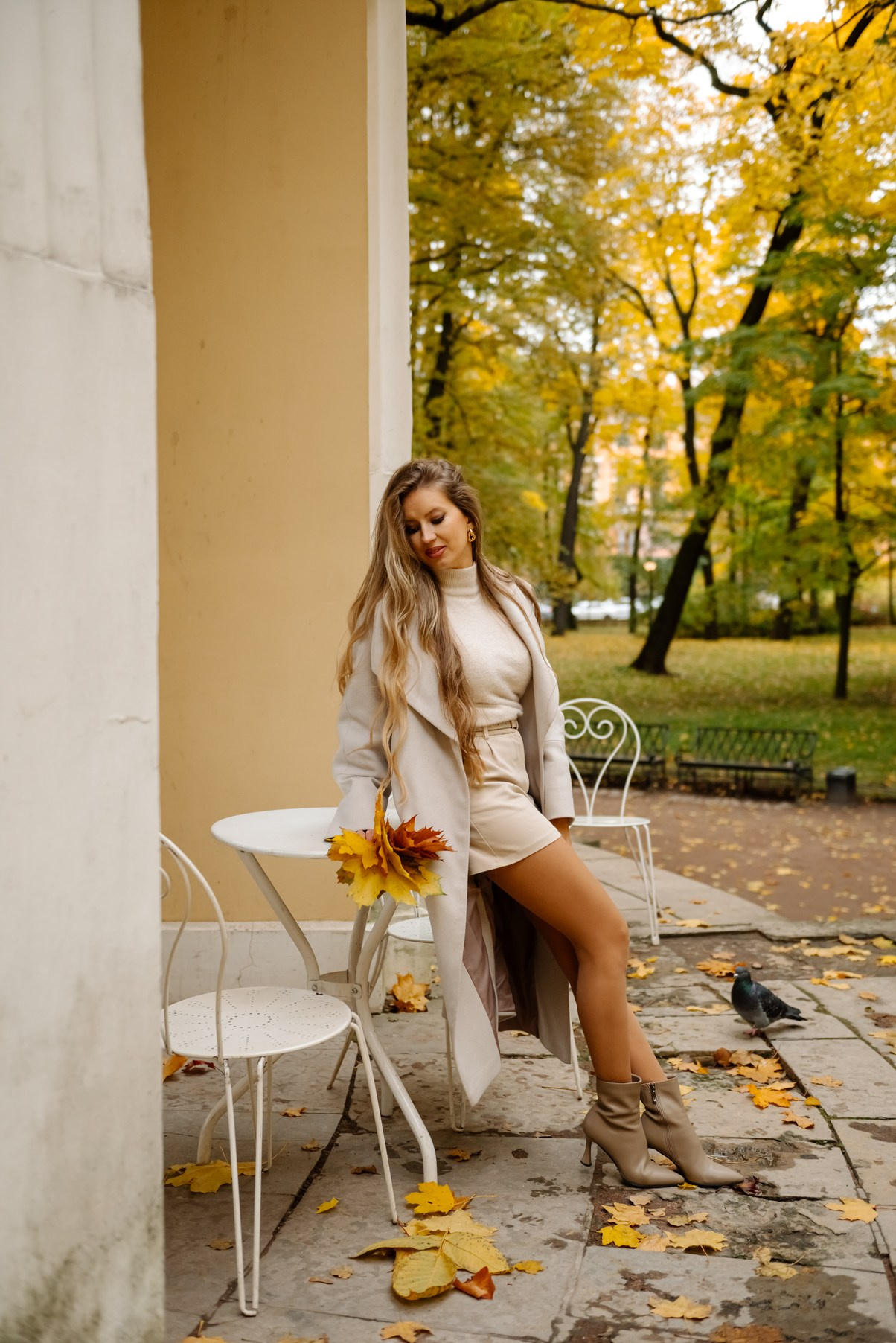 Осенняя фотосессия в Питере в Михайловском саду. Свадебный и сеейный фотограф в Санкт-Петербурге Елена Худякова