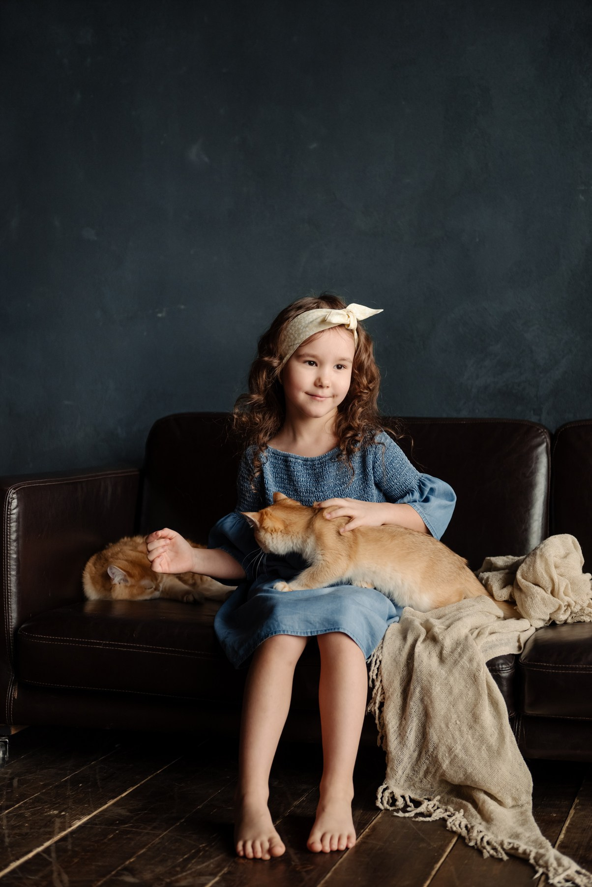 Детская с котятами. Свадебный и сеейный фотограф в Санкт-Петербурге Елена Худякова