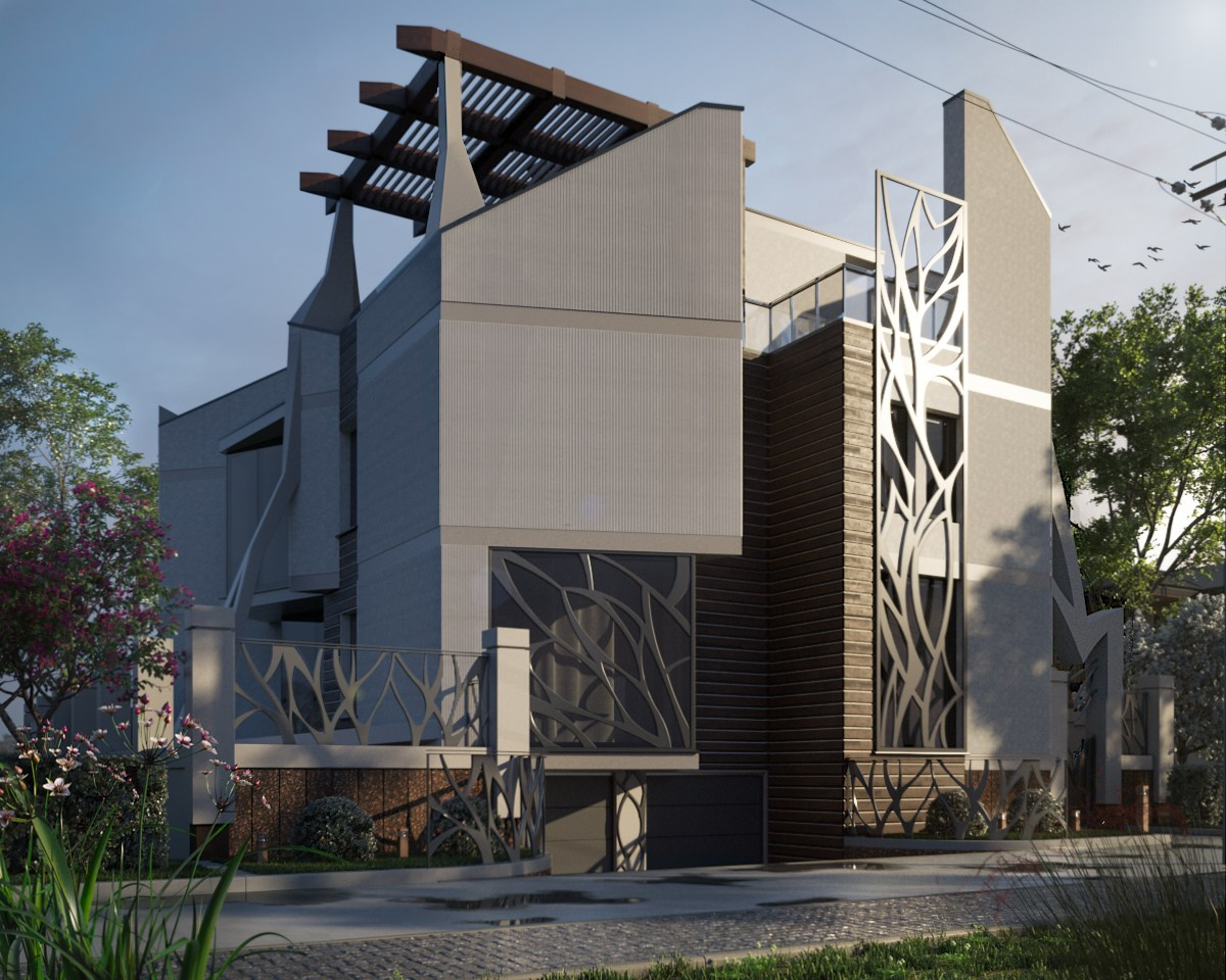 Проект частного дома в современном стиле в Звенигороде