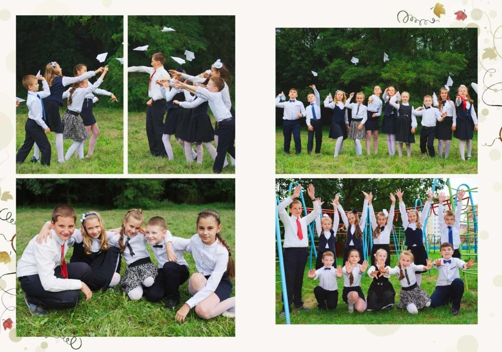 Альбом 1-4 класса (3 разворота). ФОТОГРАФ ВЫПУСКНЫХ АЛЬБОМОВ в Краснодаре Ворчик Татьяна