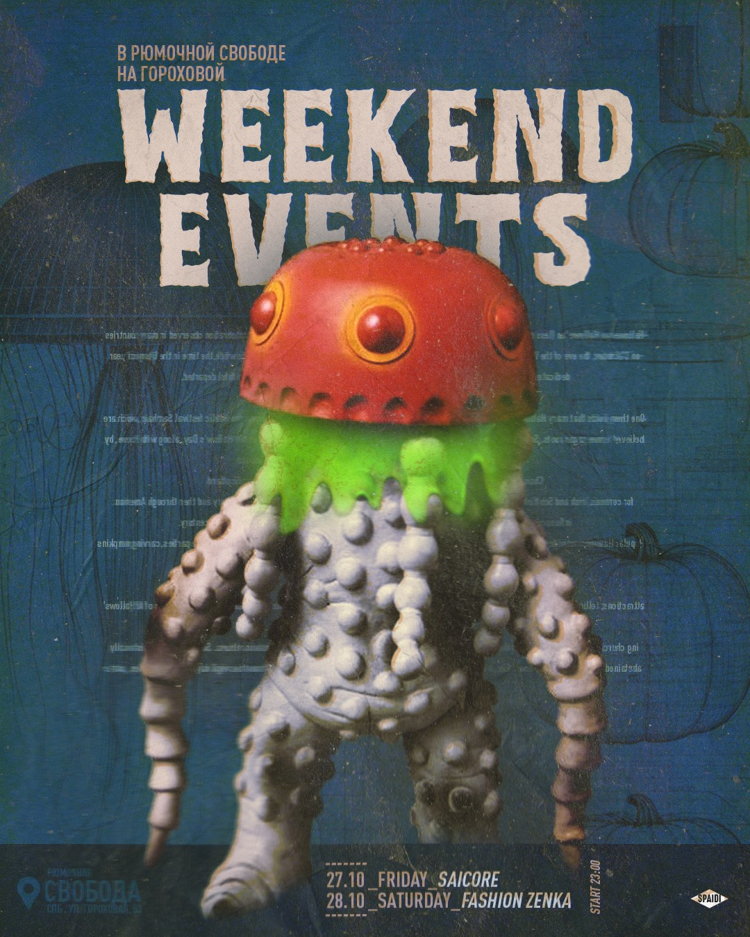 WEEKEND EVENTS. Spaidi Design | Graphic Design