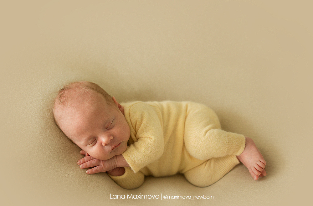 Фотосессия новорождённого. Фотограф новорождённых малышей и детский фотограф В Казани Лана Максим