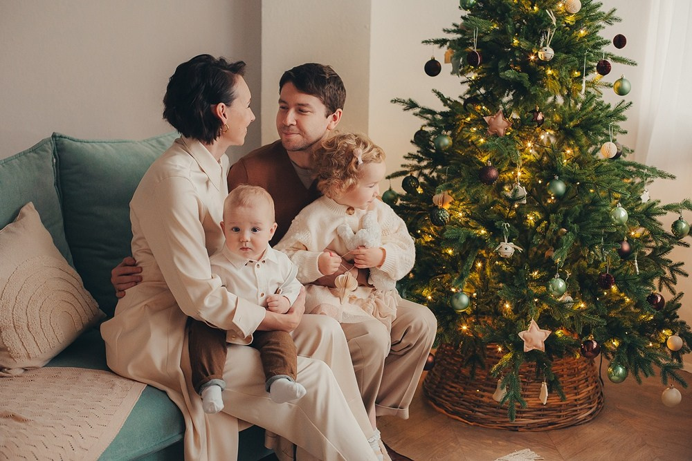 Новогодняя съёмка всей семьёй. Фотограф Евгения Мальцева, Архангельск