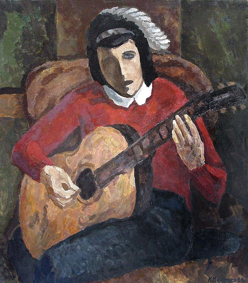 «Гитара» 1999 год Собр. Т.Вонг. Гонконг. Художник Величко Вадим Семёнович