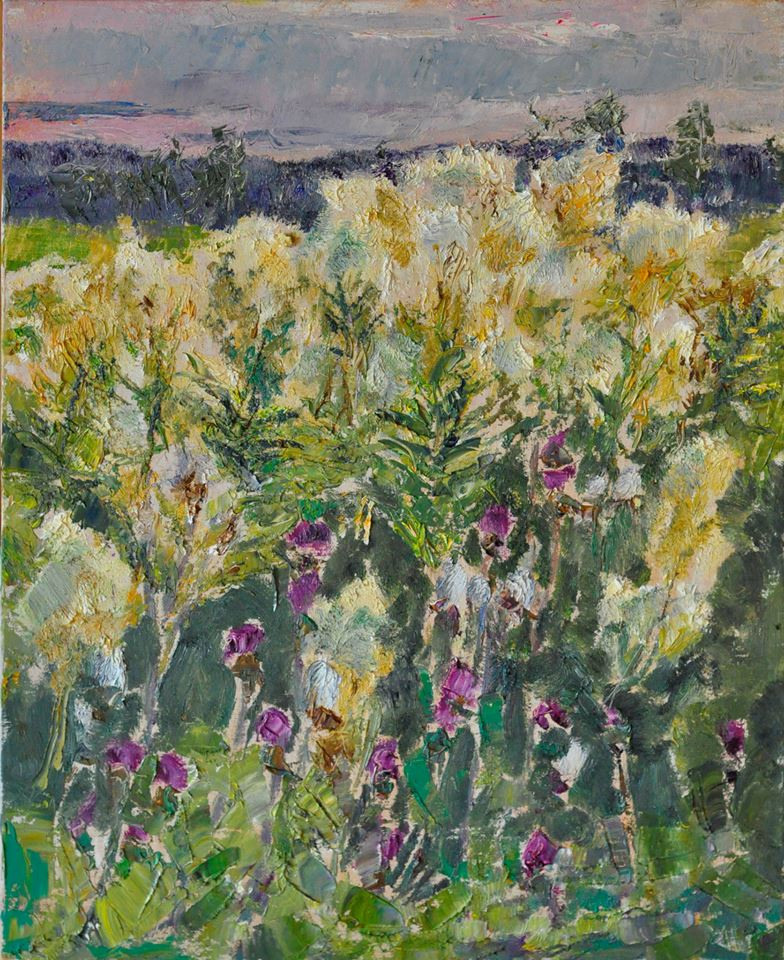 "Цветущие травы IV" холст, масло, 50x40см., 2014 год