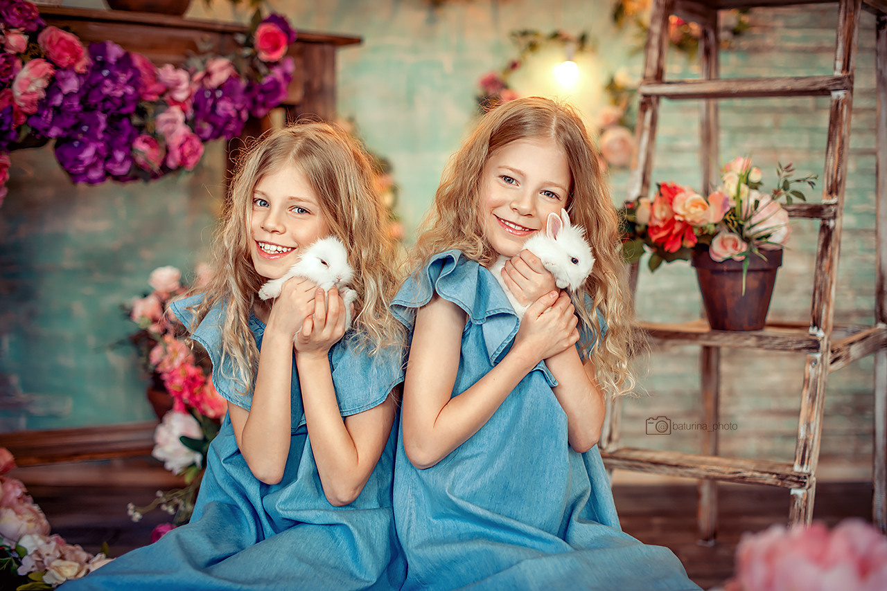 фотосессия с кроликом